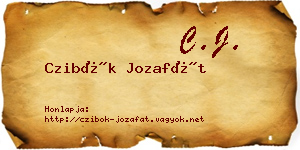 Czibók Jozafát névjegykártya